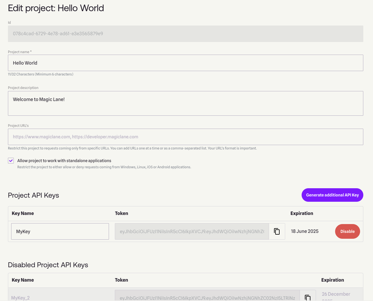 Project page image