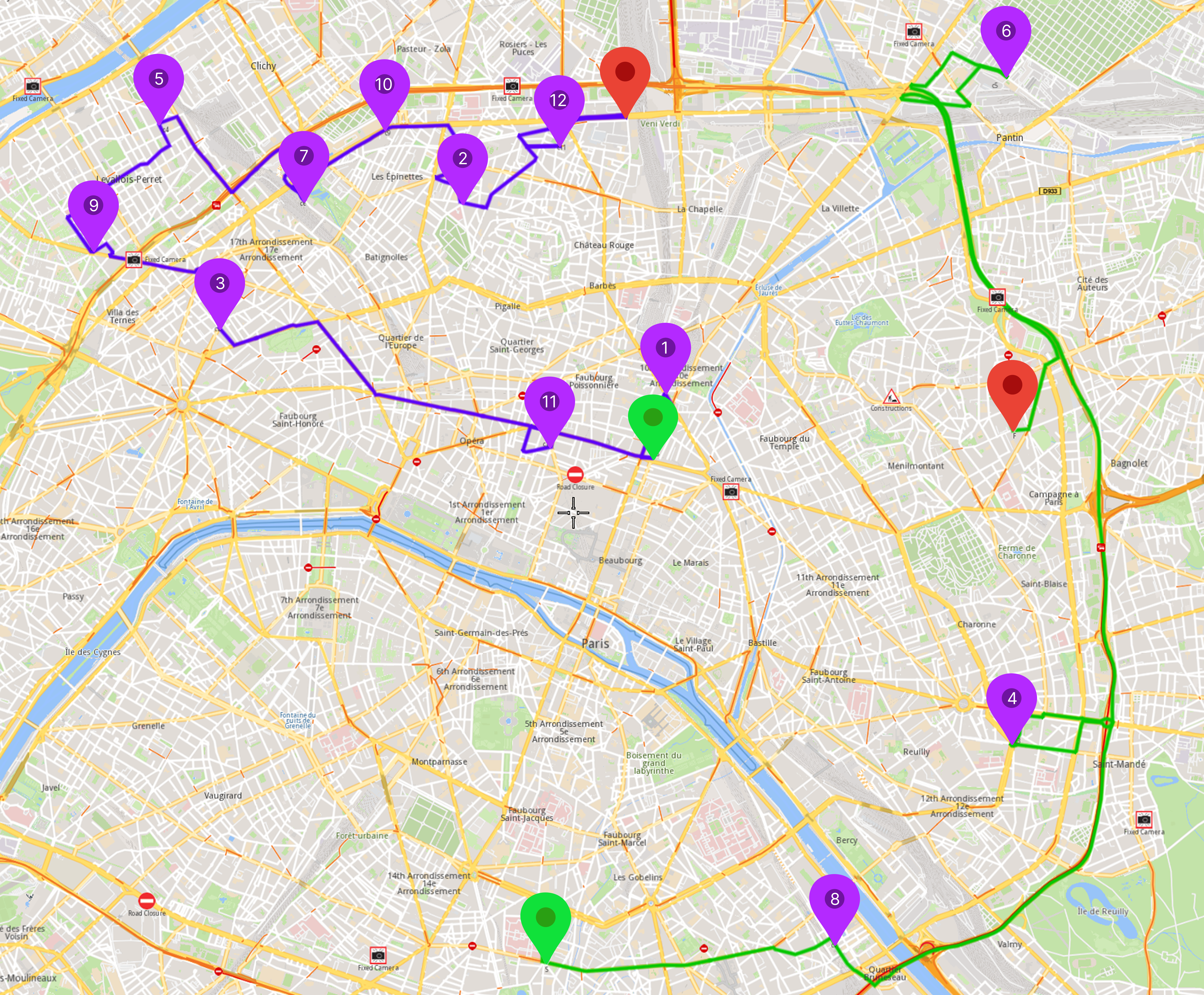 Paris Route Optimization