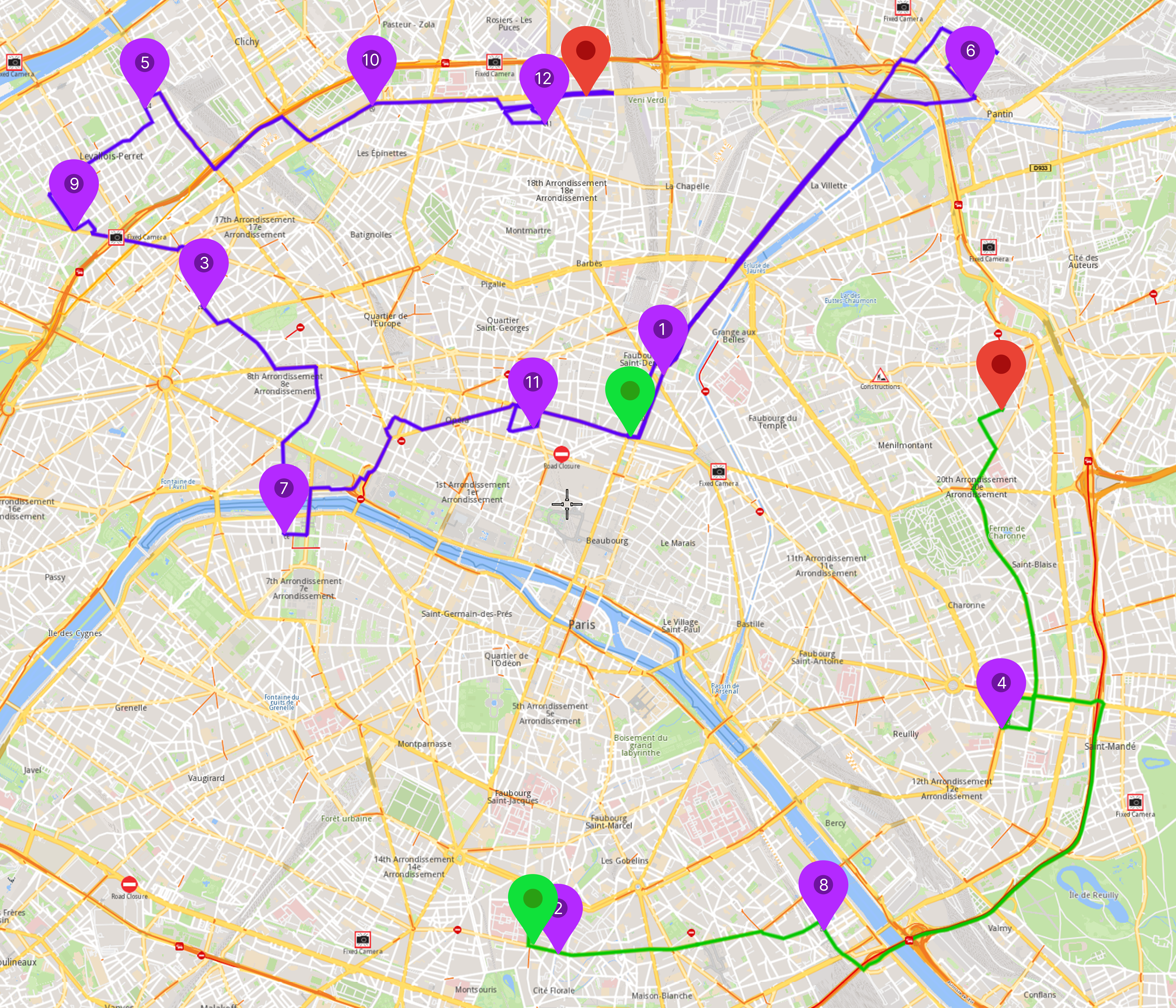 Paris Route Optimization