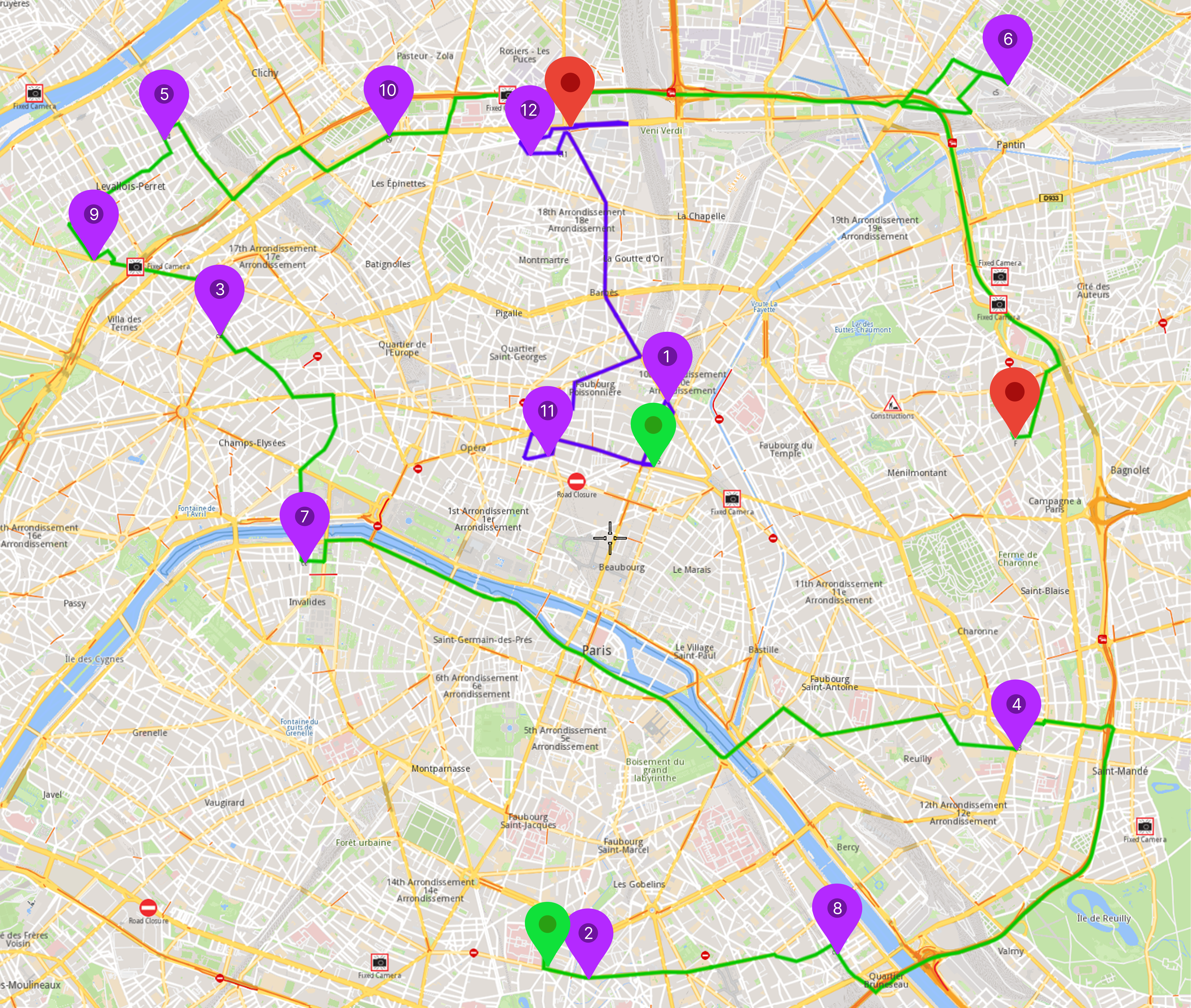 Paris Route Optimization