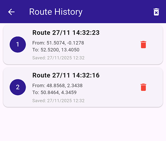 Route Bookmarks image