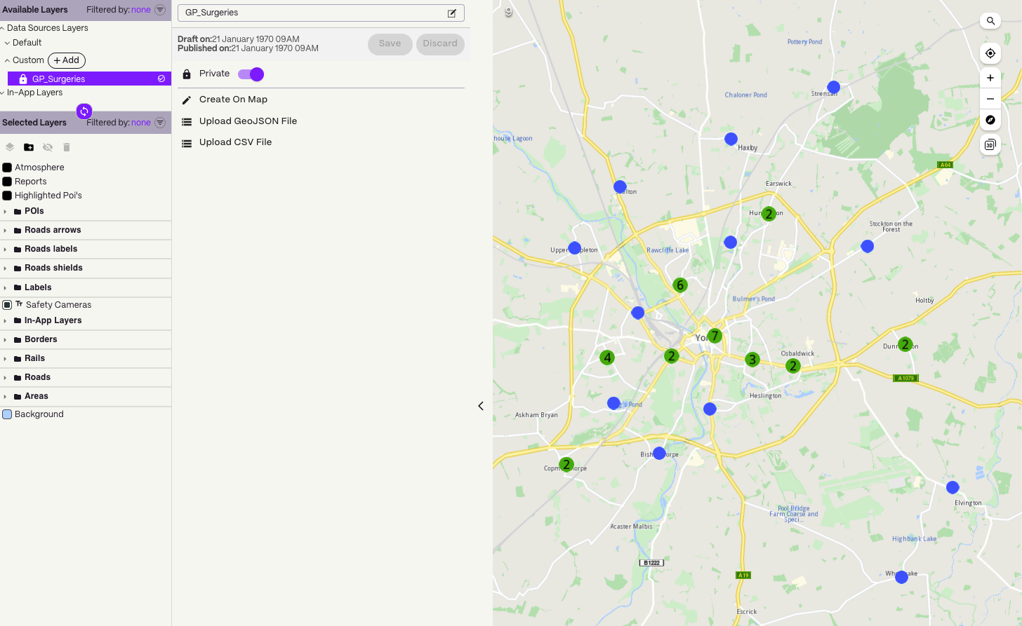 Dataset is under Available Layers