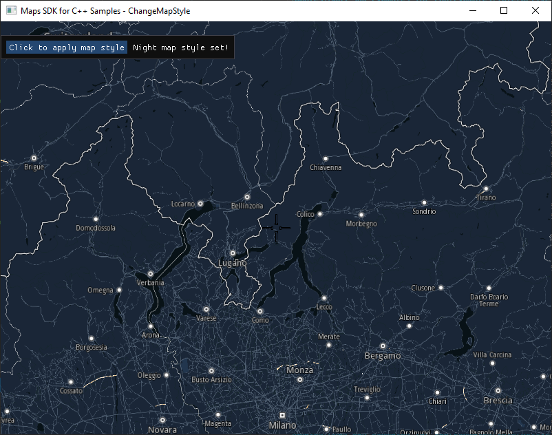 ChangeMapStyle - cpp example screenshot