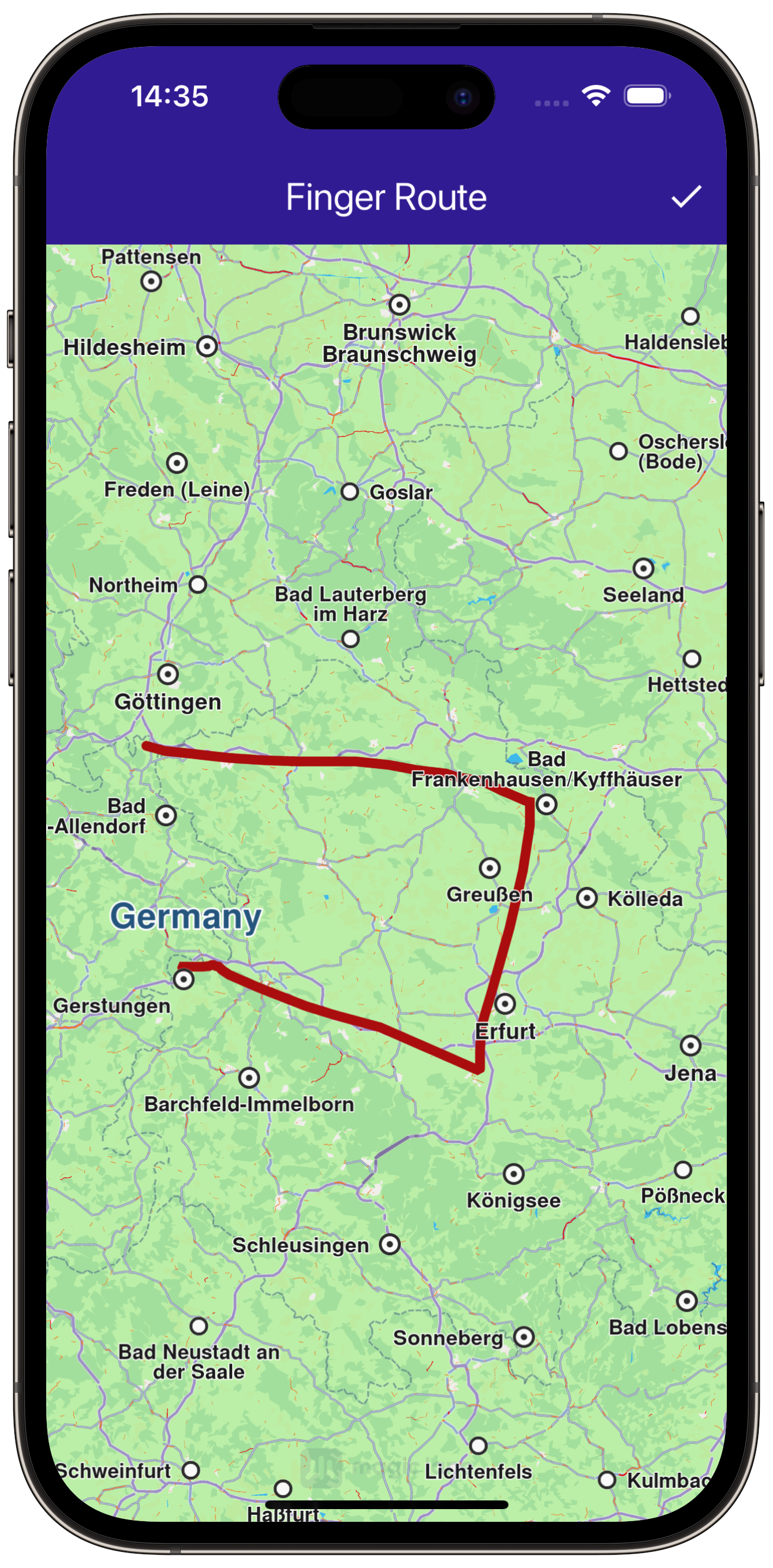 finger_route - example flutter screenshot