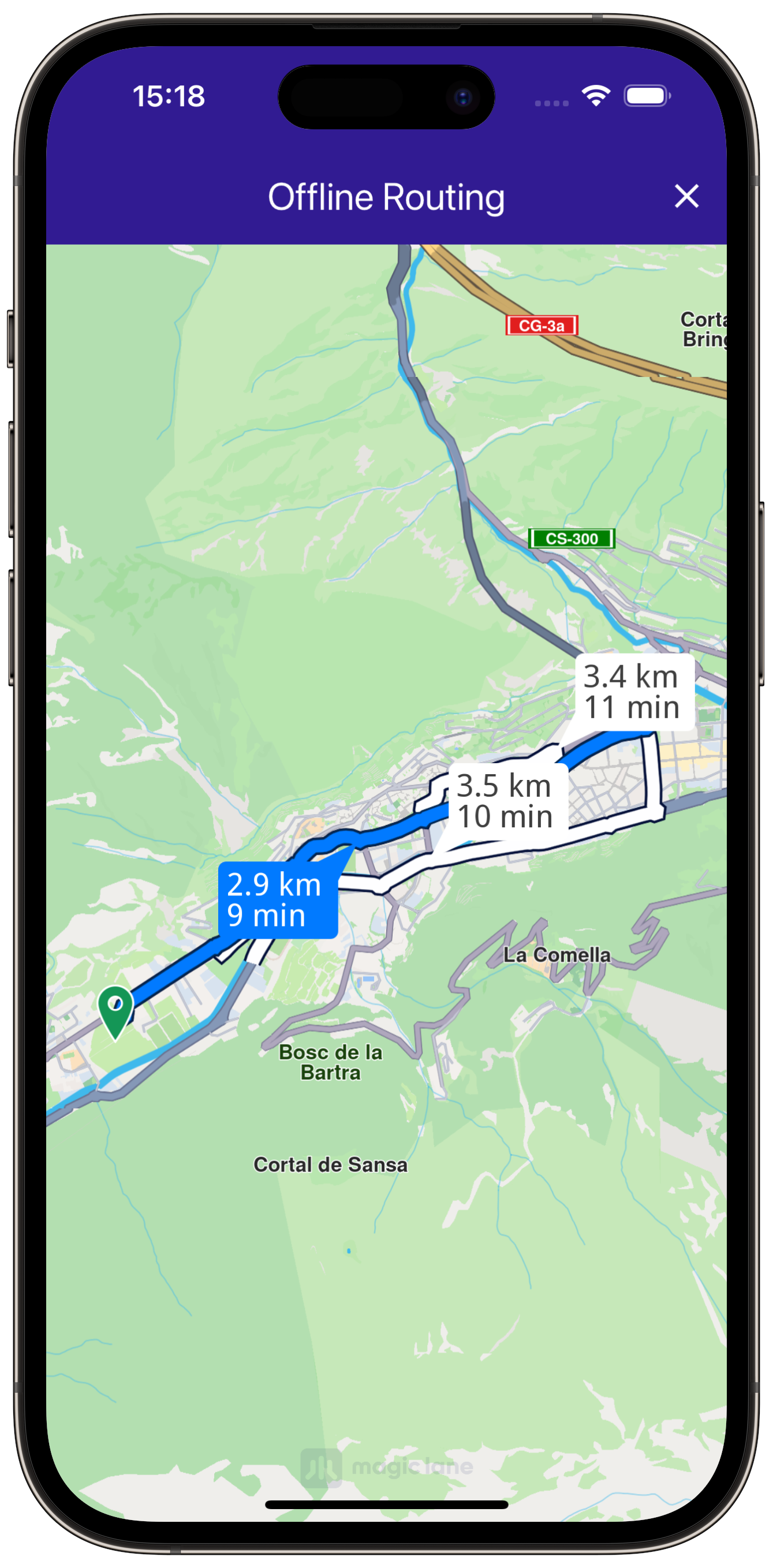 offline_routing - example flutter screenshot