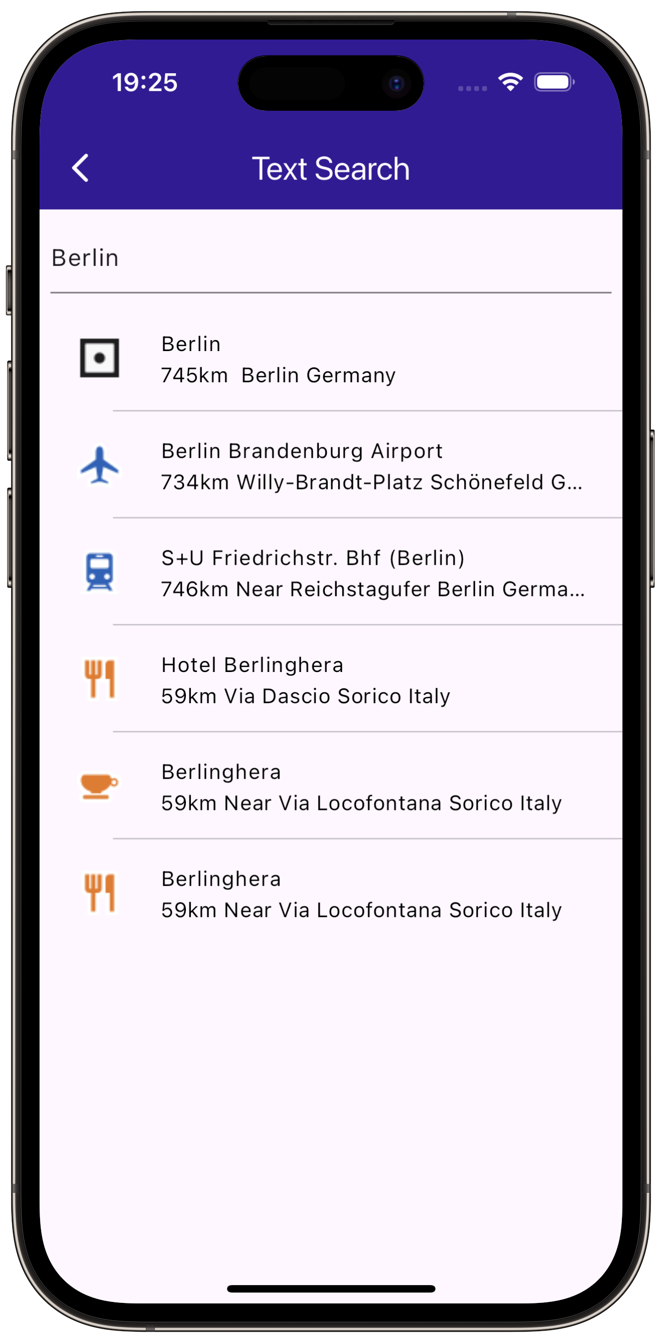 text_search - example flutter screenshot