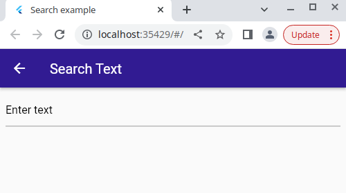 text_search - example flutter screenshot