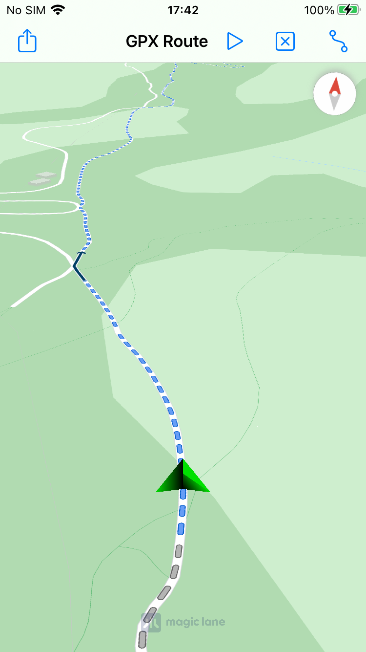 Xcode run GPX Route
