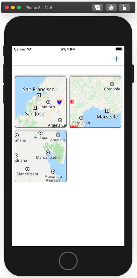 Xcode run MultiMapView