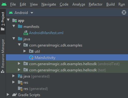 Android example screenshot