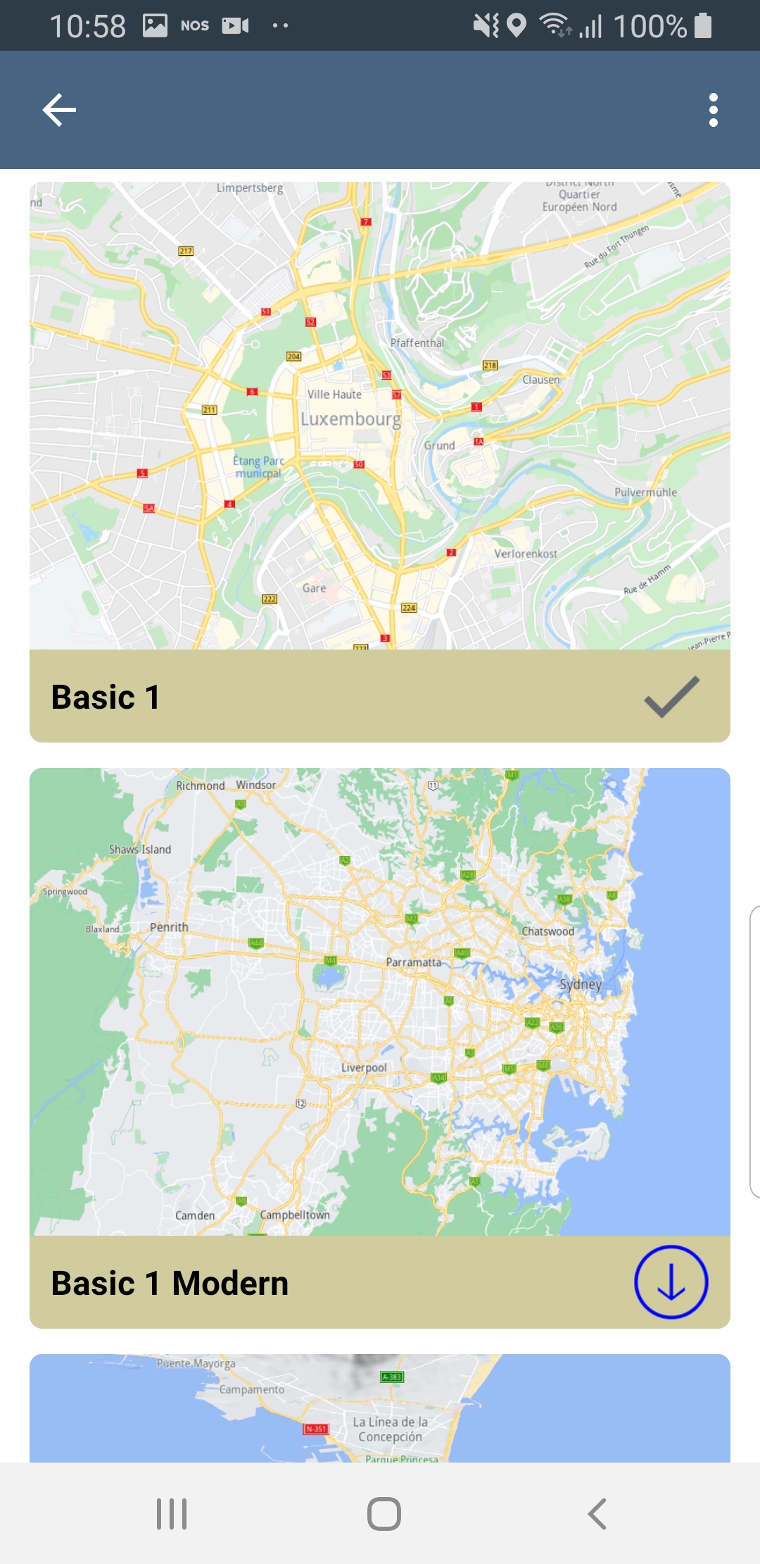 Android example map style screenshot