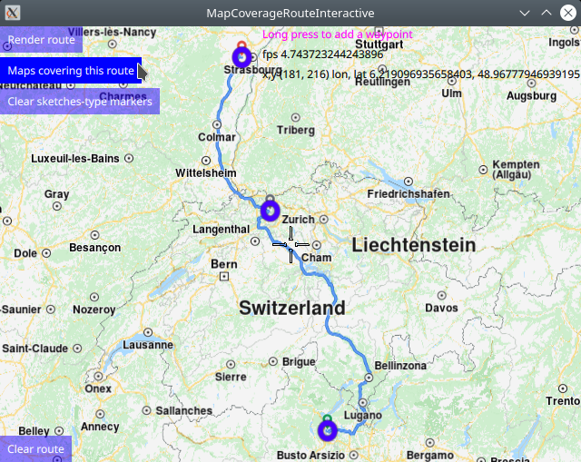 Route map coverage example
