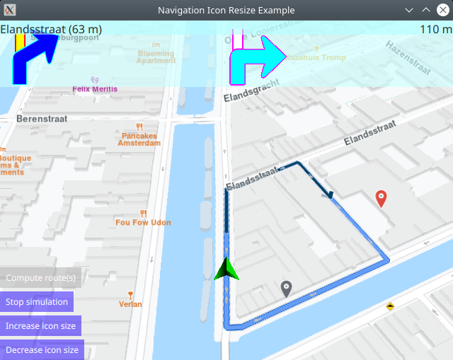 Navigation Icon Resize example